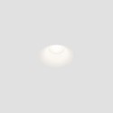 Plaster GU10 spotlight with a diameter of 85 mm and a height of 110 mm.