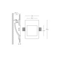 Plaster marker 100mm x 100mm x 70mm depth