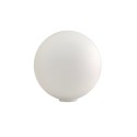 White shiny globe 160mm without neck opening 45mm