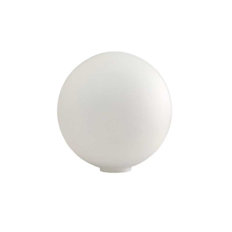 White shiny globe 160mm without neck opening 45mm