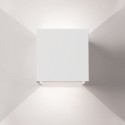 Wall lamp straight plaster 150mm x 150mm x 70mm with double outlet