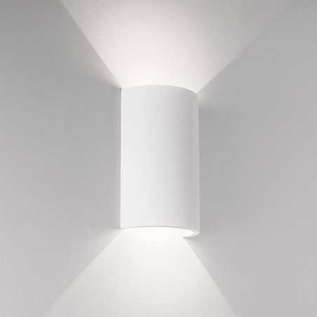 Wall lamp plaster 100mm x 160mm x 70mm with double outlet