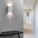 Wall lamp plaster 100mm x 160mm x 70mm with double outlet