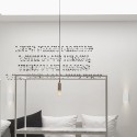 Wall lamp straight plaster 75mm x 180mm x 75mm with double outlet