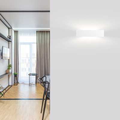 Wall lamp straight plaster 360mm x 90mm x 60mm with double outlet