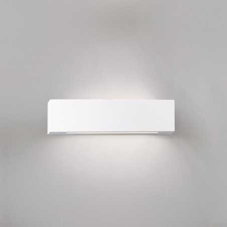 Wall lamp straight plaster 220mm x 75mm x 75mm with double outlet