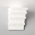 Wall lamp engraved plaster 280mm x 350mm x 195mm