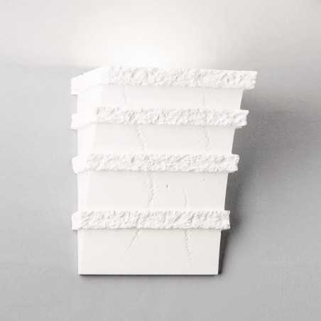 Wall lamp engraved plaster 280mm x 350mm x 195mm