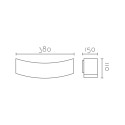 Wall lamp customizable LED wall for 300mm plaster 5IN083
