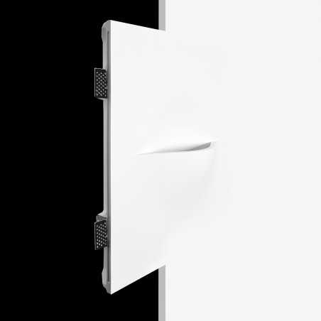 Wall lamp embedded plaster 200mm x 400mm x 53mm deep.