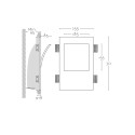Plaster marker 185mm x 155mm x 95mm depth