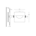 Plaster marker 200mm x 100mm x 42mm depth