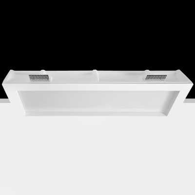 Rectangular plaster spotlight 590mm x 150mm