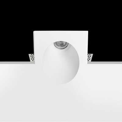 Plaster spotlight with a 130mm diameter and 140mm height