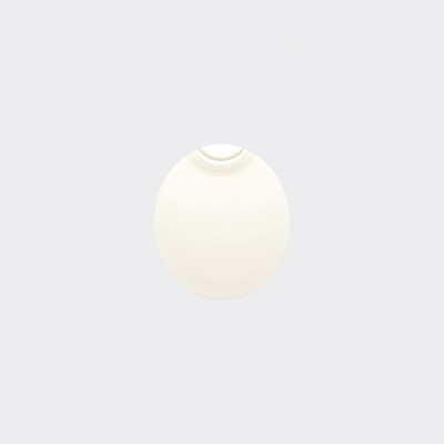 Plaster spotlight with a 130mm diameter and 140mm height