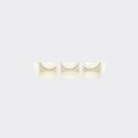 Triple plaster GU10 spotlight 210mm x 52mm and height 92mm