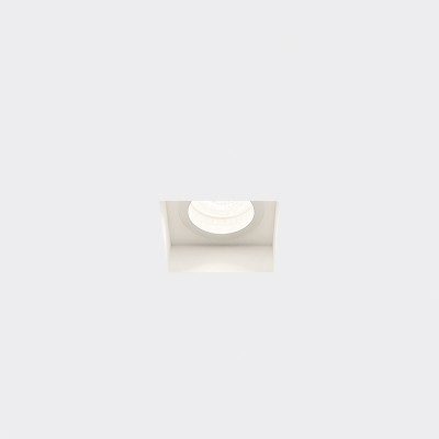 Plaster GU10 spotlight 75mm x 75mm and height 106mm