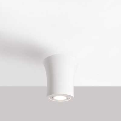 Plaster GU10 adjustable spotlight 162mm diameter x 146mm