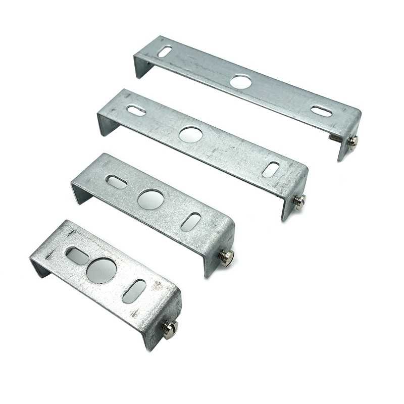 Bridge plate bracket for hanging lamps, various sizes.