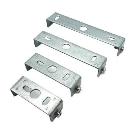 Bridge plate bracket for hanging lamps, various sizes.