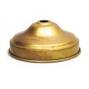 Brass lamp holder cover, 84mm inner diameter x 16mm.