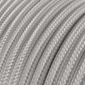 Decorative textile cable sold by the meter, approved, coated with copper and silver.