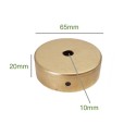 Brass support 65mm x 20mm diameter and one outlet