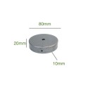 80mm iron rosette for lamps
