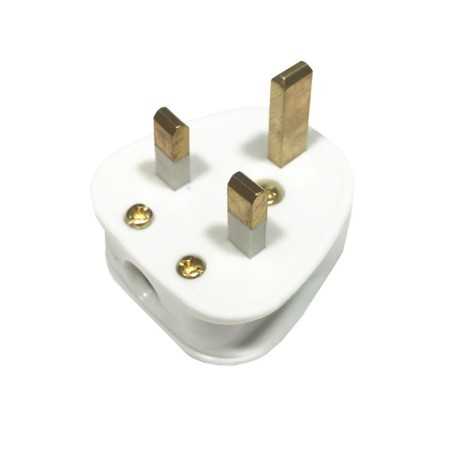 Plug adapter for lamps with a UK socket.