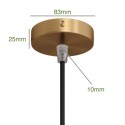 Mini metal ceiling rose 83 mm for lamps | LIGHTING DIY