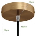 Cylindrical metal ceiling rose for lamps | Customisable design
