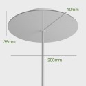 Customisable round ceiling rose 200 mm | LightingDIY.com
