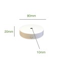 White metal flue cowl with 1 outlet 80mm