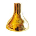 Golden metal lampshade 140mm high x 125mm diameter