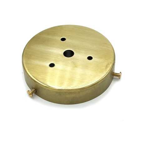 Brass flagpole holder 76mm x 17mm with screws