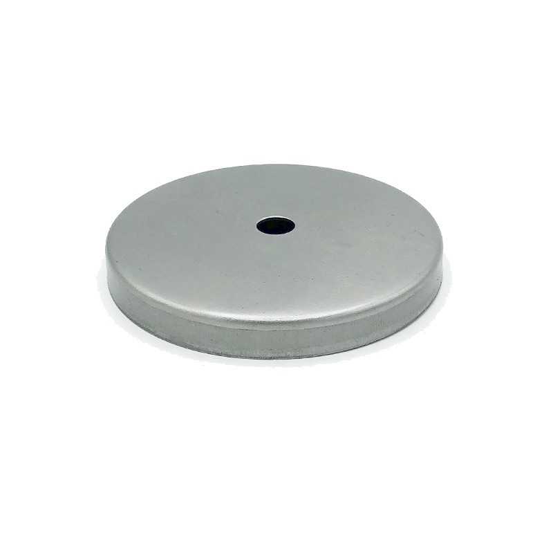 Raw iron globe holder cap 63mm diameter x 7mm