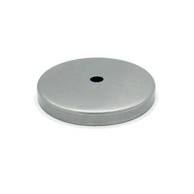 Raw iron lamp holder cover 88mm diameter x 8mm