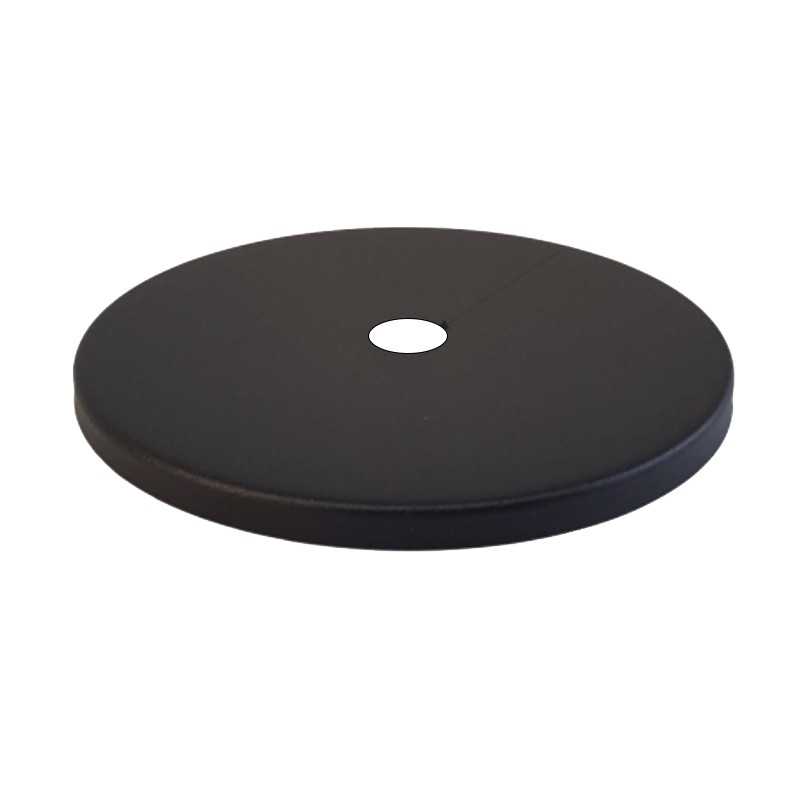 Black balloon cover cap 100mm diameter x 5mm