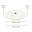 White balloon cover cap 88mm diameter x 8mm