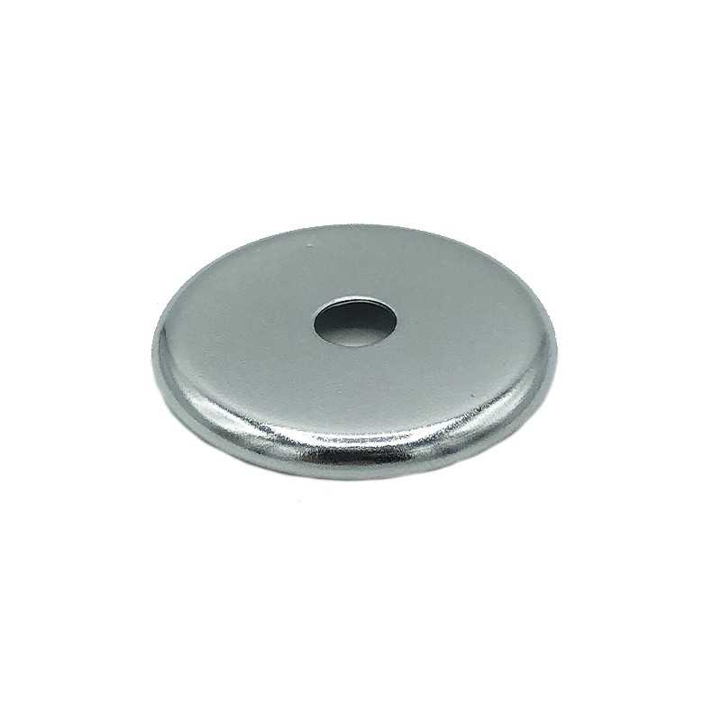 Chromed rounded balloon cover cap 31mm diameter x 4mm