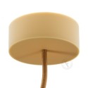 Decorative silicone support 81mm beige with one outlet