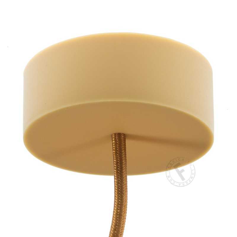 Decorative silicone support 81mm beige with one outlet