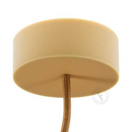 Decorative silicone support 81mm beige with one outlet