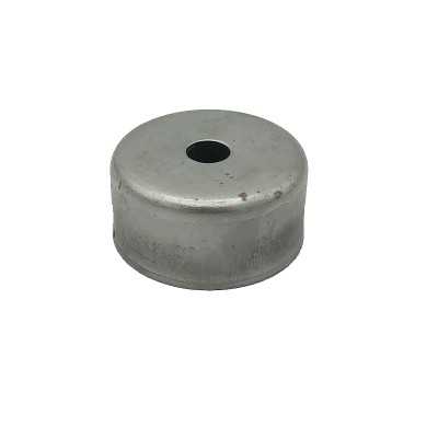 Raw iron globe holder cap 45mm diameter x 17mm