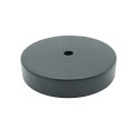 Black metal lid 78mm diameter x 17mm