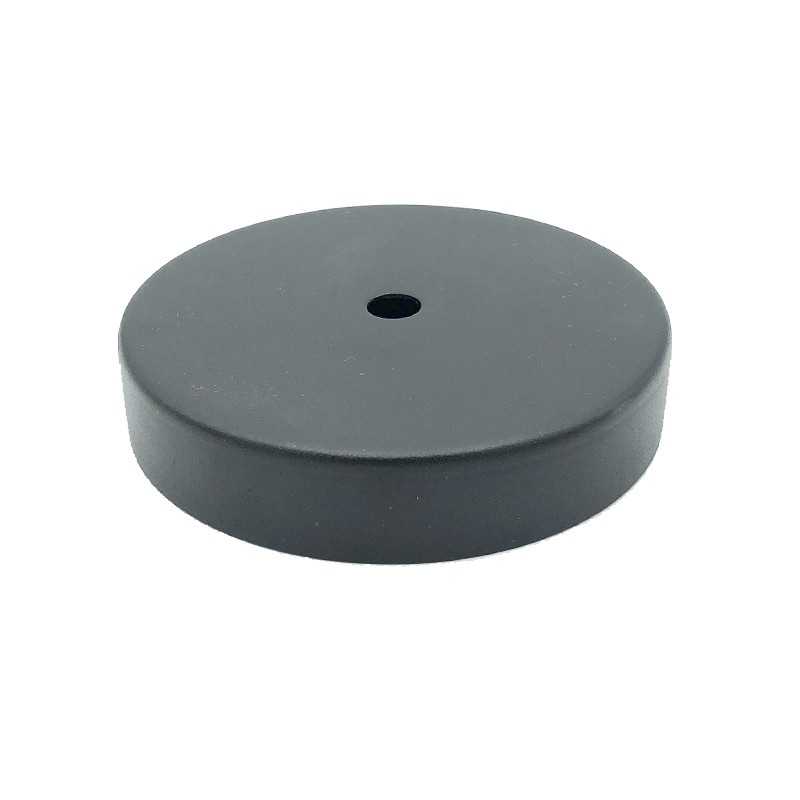Black metal lid 78mm diameter x 17mm