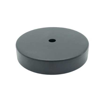 Black metal lid 78mm diameter x 17mm