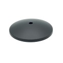 Concave black metal lid, 105mm diameter x 5mm