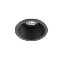 Ceiling lamp with integrated LED in matte black aluminum by ANSOST