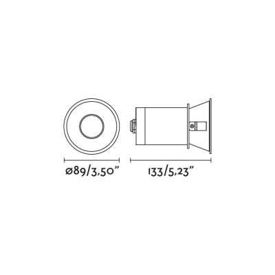Ceiling lamp in matte black aluminum with GU10 socket SAVOIE